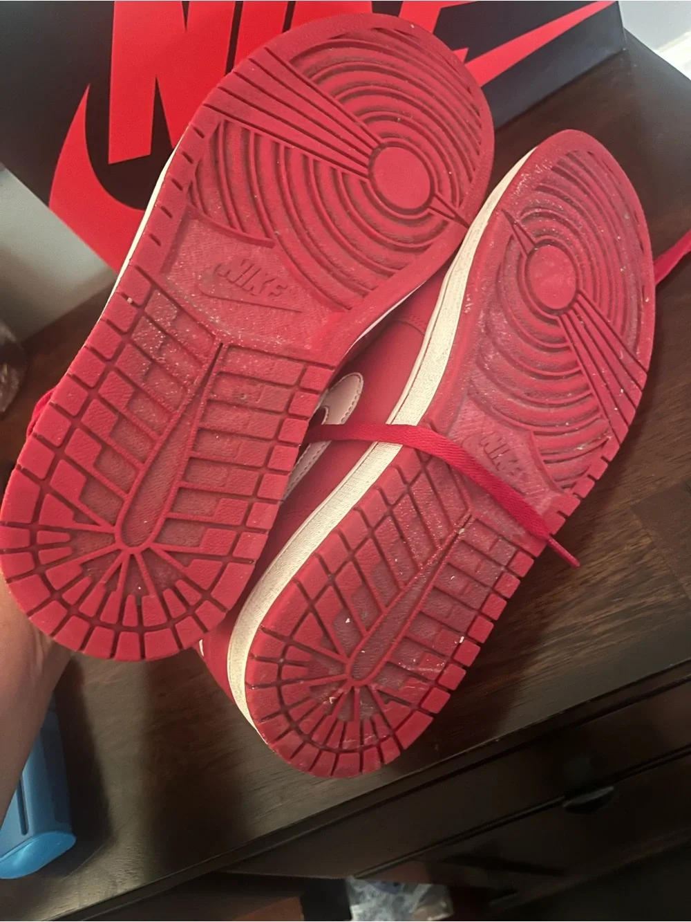 2014 Nike Air Jordan 1 Retro High OG Gym Red - Size 10.5 (Euro Exclusive)